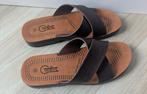 Donkerbruine Sandalen Instappers Slippers | Maat 43 |, Ophalen of Verzenden, Zo goed als nieuw, Bruin, Sandalen