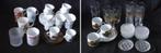 Bekers/witte kop en schotels (gedeelte retro vintage antiek), Ophalen, Glas of Glazen, Overige stijlen, Glas