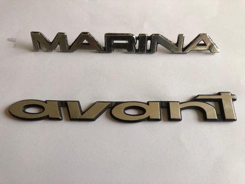 2 mooie MARINA en AVANT emblemen. Embleem logo logo's., Verzamelen, Merken en Reclamevoorwerpen, Gebruikt, Gebruiksvoorwerp, Ophalen of Verzenden