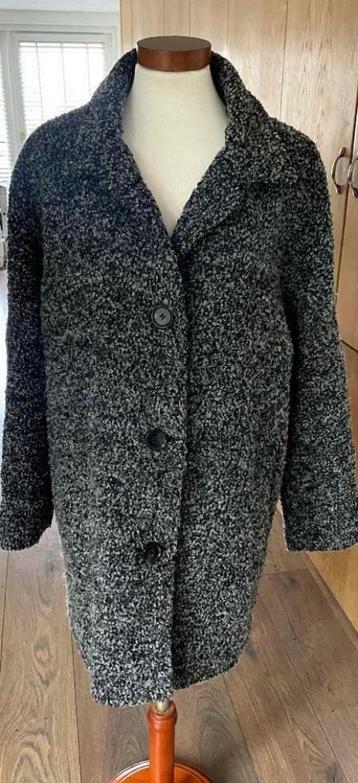 Flame boyfriend fit oversized Bouclé jas grijs ZGAN maat S beschikbaar voor biedingen