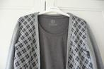 Vest en shirt - M, Ophalen of Verzenden, Zo goed als nieuw, Grijs, Maat 42/44 (L)