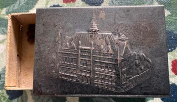Verzilverde luciferdoosjeshouder VESTA Arnhem maart 1941 beschikbaar voor biedingen