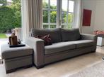 Twee maal 3-zitsbank 2.2O m plus hocker, Huis en Inrichting, Banken | Bankstellen, Ophalen, Gebruikt, Driepersoons, 75 tot 100 cm