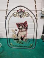 raamhanger met poesje glas in lood, Huis en Inrichting, Ophalen of Verzenden, 'T Olde Gre-j, Info@toldegrej.nl, Endepoelstraat 20f Didam