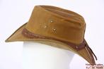 Australische outdoor wax hoed caramel bruin katoen S M L XL, Hoed, Hawkins, Nieuw, Ophalen of Verzenden