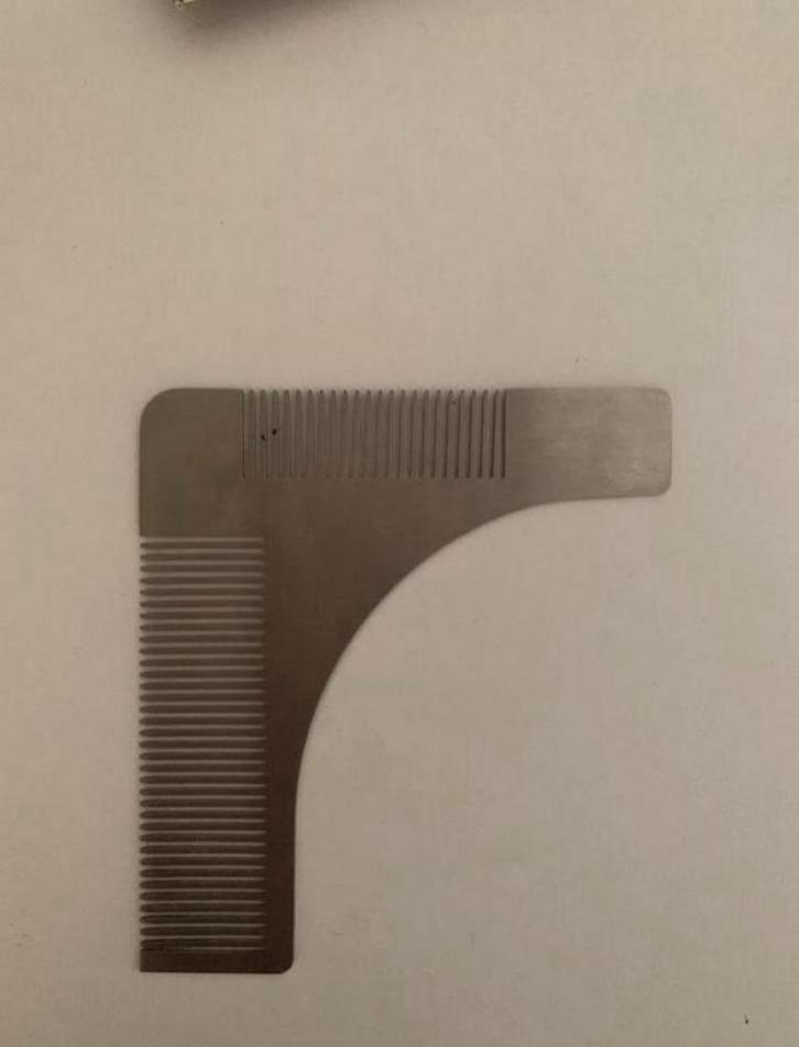 RVS Baard Shaper / Baardkam – Voor strakke lijnen, Sieraden, Tassen en Uiterlijk, Uiterlijk | Gezichtsverzorging, Nieuw, Verzorging