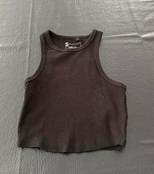 Zwart meiden hemd top S, Kleding | Dames, Tops, Zo goed als nieuw, Zwart, Zonder mouw, Ophalen of Verzenden
