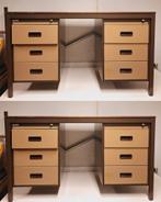 2x Industrieel Backfield Bureau met vaste Ladeblokken, Ophalen, Gebruikt, Backfield, .