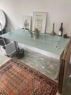 Glazen tafel - verstelbaar, Ophalen, Zo goed als nieuw, 150 tot 170 cm