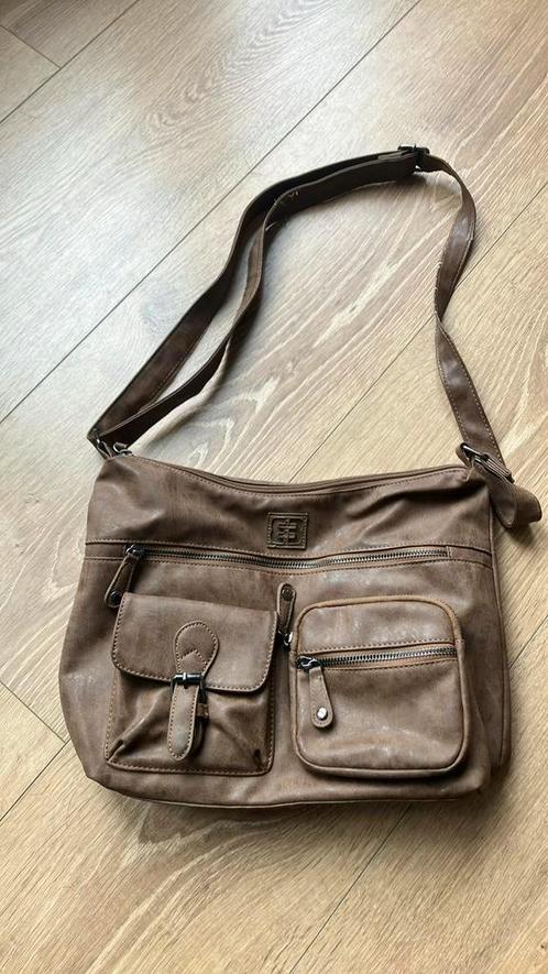 Enrico Benetti Ardèche schoudertas camel, Sieraden, Tassen en Uiterlijk, Tassen | Schoudertassen, Gebruikt, Overige merken, Overige kleuren