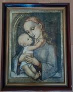 Vintage Prent Maria met Kind Hümmel, Antiek en Kunst, Ophalen