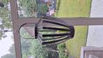 Metalen kroonluchter met windglas kaars, Tuin en Terras, Buitenverlichting, Ophalen, Zo goed als nieuw