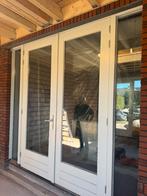 Kozijn met 2 openslaande tuindeuren, Ophalen, Gebruikt, Hout, Deurkozijn