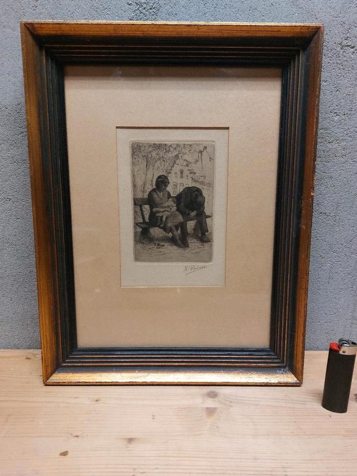 Kurt Peiser - Originele ets - Gesigneerd, Antiek en Kunst, Kunst | Etsen en Gravures, Ophalen of Verzenden