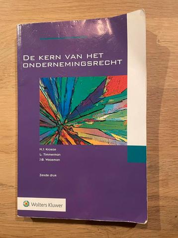 Kern van het Ondernemingsrecht beschikbaar voor biedingen