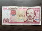 100 Pesos Cuba 2014 Bankbiljet p-129f, Postzegels en Munten, Bankbiljetten | Amerika, Ophalen of Verzenden, Noord-Amerika, Los biljet