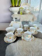 Tuscan plant antieke porseleinen koffie thee taart set, Antiek en Kunst, Ophalen