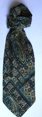 Paisley Meddens 100 % Zijde Stropdas Sjaal Italy, Ophalen of Verzenden, Zo goed als nieuw, Meddens, Met patroon