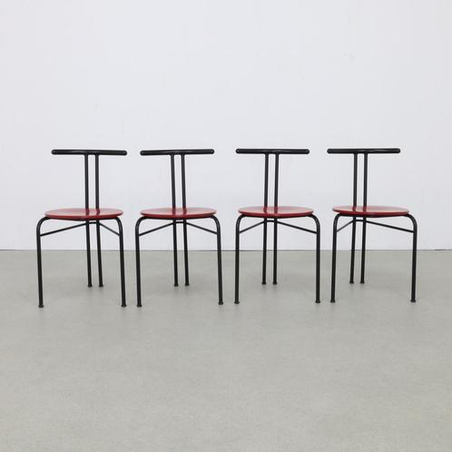 4x Postmodern Dining Chair, 1980s, Huis en Inrichting, Stoelen, Nieuw, Ophalen