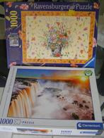 Puzzel Waterval en zomerbloemen van Janneke Brinkman, Hobby en Vrije tijd, Denksport en Puzzels, Ophalen of Verzenden, 500 t/m 1500 stukjes