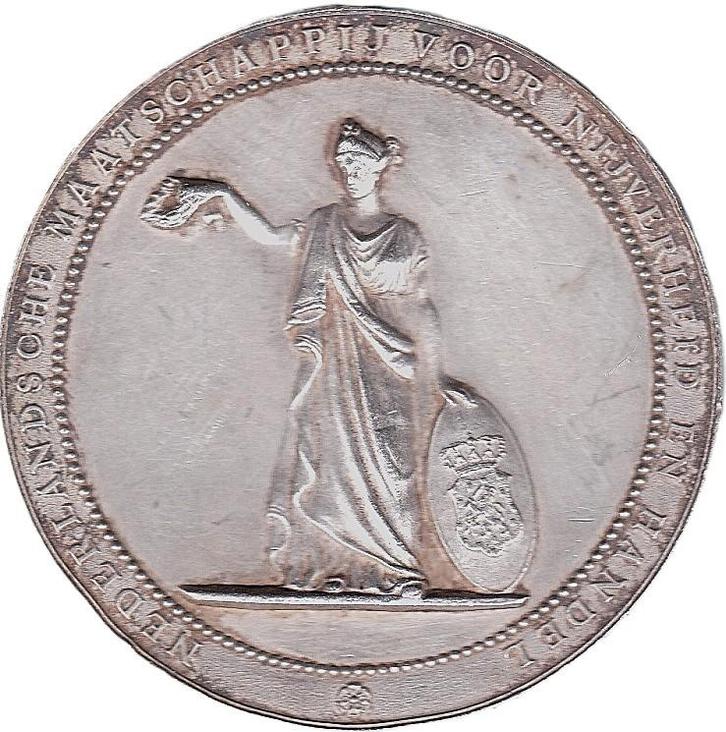 NEDERLANDSCHE MAATSCHAPPIJ VOOR NIJVERHEID EN HANDEL, Postzegels en Munten, Penningen en Medailles, Overige materialen, Ophalen of Verzenden