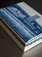 Mooi opbergdoosje in delfs blauwe stijl, Ophalen of Verzenden