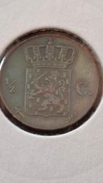 1/2 cent 1857 fdc, Postzegels en Munten, Munten | Nederland, Ophalen of Verzenden, Koningin Wilhelmina, Overige waardes