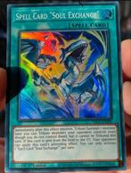 Yu-Gi-Oh! Spell Card “Soul Exchange” INFO 1st Ed !, Verzenden, Zo goed als nieuw, Losse kaart, Foil