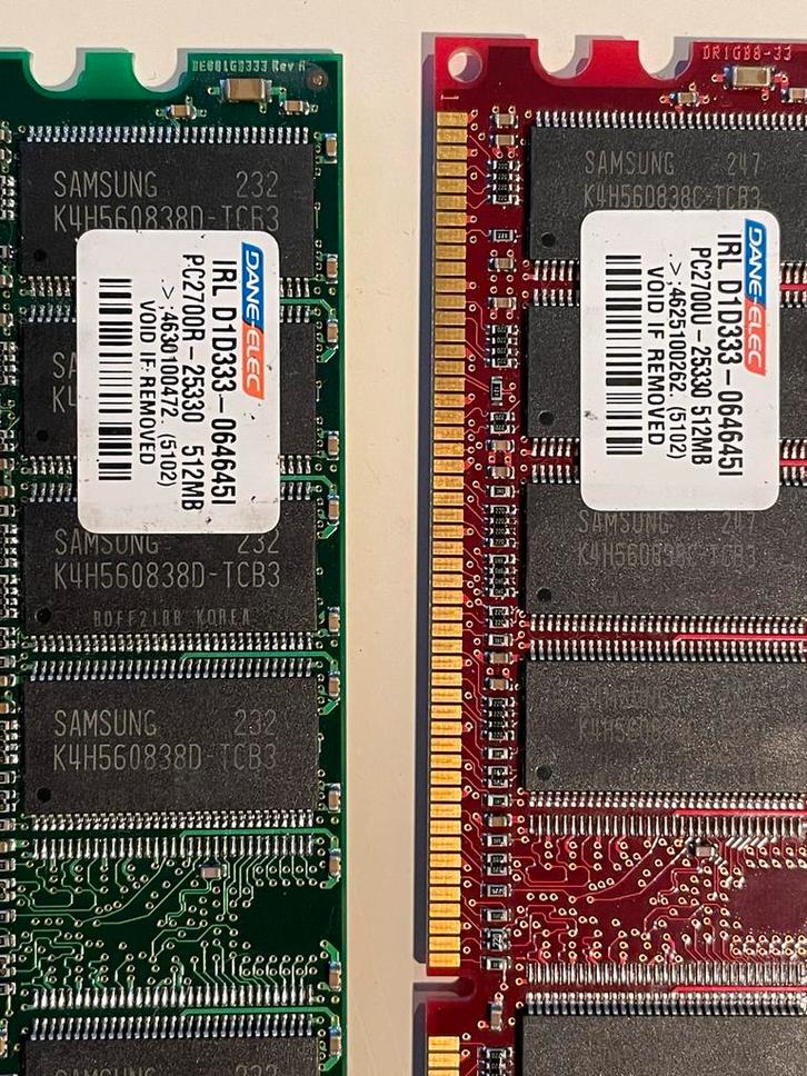 DDR Ram Geheugen Kingston, Dane Electric, Samsung, Computers en Software, RAM geheugen, Gebruikt, Desktop, 2 GB, DDR, Ophalen of Verzenden