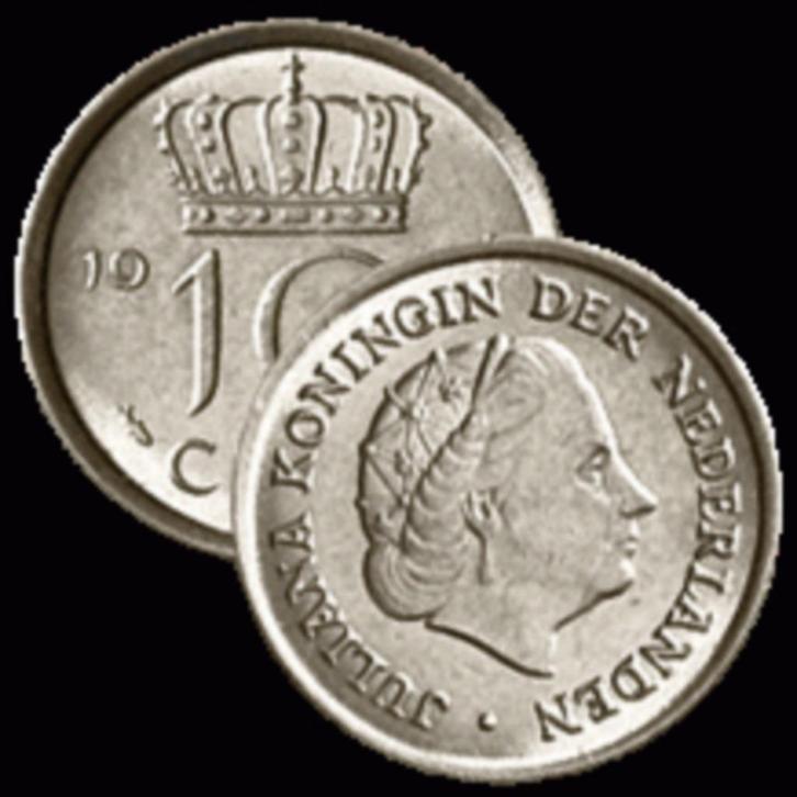 10 Cent / Dubbeltje Juliana 1948-1980, Postzegels en Munten, Munten | Nederland, Losse munt, 10 cent, Koningin Beatrix, Ophalen of Verzenden