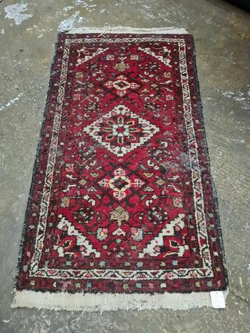 Oud Perzisch kleed vloerkleed handgeknoopt 132x75cm €75 beschikbaar voor biedingen