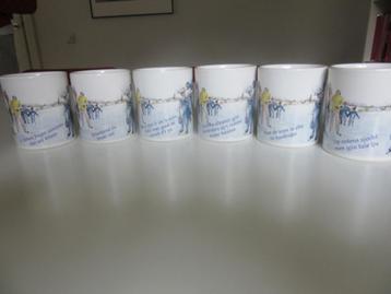 6 MOKKEN afb. SCHAATSEN met FRIESE Zegswijzen - nieuwst. beschikbaar voor biedingen