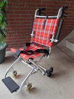 Opvouwbare aluminium rolstoel met extra remmen., Diversen, Rolstoelen, Ophalen, Inklapbaar, Gebruikt, Duwrolstoel