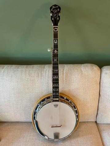 Blonde Ibanez 5-snarige banjo (bluegrass) met koffer beschikbaar voor biedingen