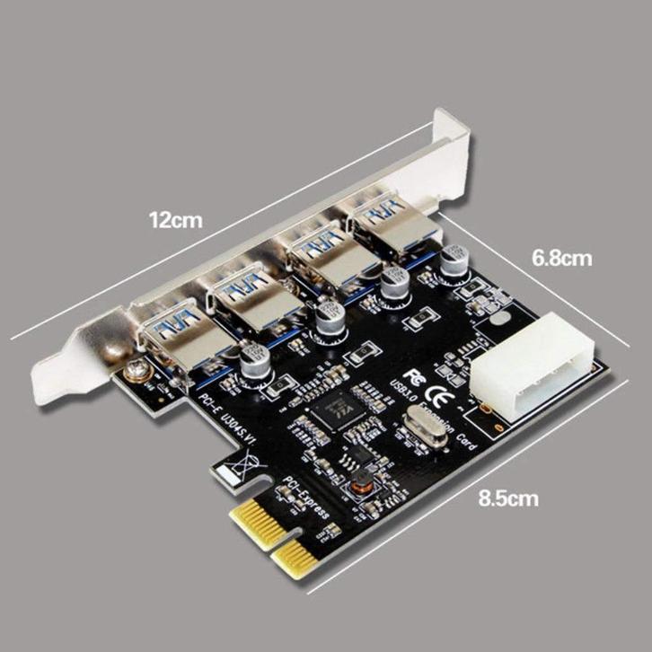 USB 3.0 High Quality PCI-e kaart met 4 x superspeed poorten, Computers en Software, Moederborden, Nieuw, Overige typen, Overige soorten