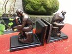 gietijzeren boekensteunen, de denker/ le penseur, Ophalen of Verzenden