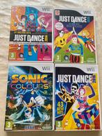 Wii spellen games just dance/sonic colours, Spelcomputers en Games, Games | Nintendo Wii, Vanaf 3 jaar, 2 spelers, Ophalen of Verzenden