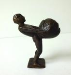 Bronzen beeldje van man met kool Boeskoolmenneke 3566-b, Antiek en Kunst, Ophalen of Verzenden, Brons