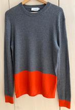 Nieuwe trui van CK,  fijn gebreid in mooie kleur combinatie, Calvin Klein, Maat 48/50 (M), Nieuw, Ophalen of Verzenden