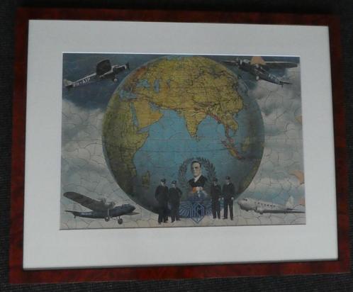 Legpuzzel, KLM, Snip, Pelikaan, Uiver, Arend, Vliegtuig, Verzamelen, Luchtvaart en Vliegtuigspotten, Gebruikt, Kaart, Foto of Prent