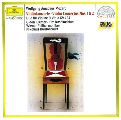 MOZART Violin concertos nos. 1& 2 CD KREMER HARNONCOURT DG, Cd's en Dvd's, Cd's | Klassiek, Gebruikt, Orkest of Ballet, Classicisme