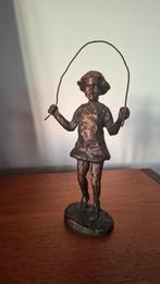 Beeld Brons Astrid Veldhuyzen Touwtje Springend Meisje, Ophalen of Verzenden