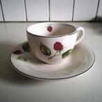 Clayre en Eef van Cleef  kop en schotel framboos, Ophalen of Verzenden, Porselein, Overige stijlen, Kop(pen) en/of Schotel(s)