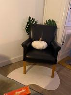 LOOM Fauteuil met lederen zitting, Ophalen, Zo goed als nieuw