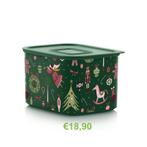 Tupperware Kerst Bewaardoos, Huis en Inrichting, Keuken | Tupperware, Ophalen of Verzenden, Nieuw, Groen, Bus of Trommel