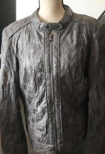 Grijs Kreukstof Jasje Maat 42 beschikbaar voor biedingen