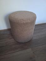 Poef Teddy Taupe, Ophalen, Minder dan 50 cm, Rond, Minder dan 50 cm