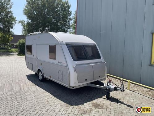 Kip Grey Line 44 TDB Met voortent, Mover, Caravans en Kamperen, Caravans, Bedrijf, tot en met 4, 1000 - 1250 kg, Standaardzit