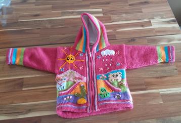 Peru kinder vest met capuchon maat 74  beschikbaar voor biedingen