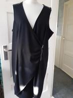 Leuke mouwloze zwarte jurk mt 48/50, Verzenden, Zo goed als nieuw, MS Mode, Jurk